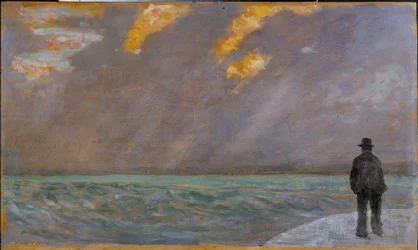 Atardecer sobre el mar
