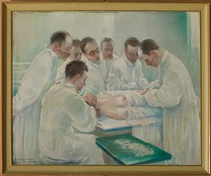 Cirugía (óleo sobre lienzo)