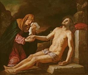 Jesús llorado por la Virgen