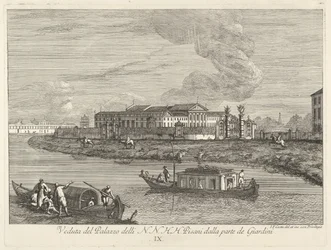 Vista de la Villa Pisani