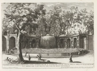Fuente Ovato en de tuinen van de Villa d