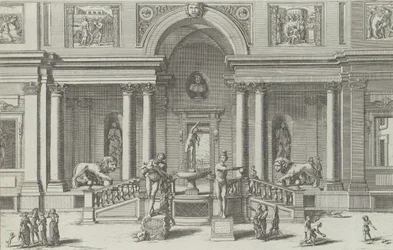 Fuente de Mercurio en el jardín de la Villa Medici, 1691 o después