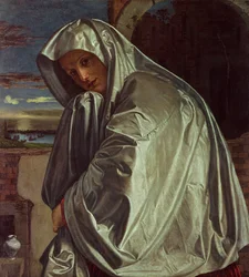 Santa María Magdalena acercándose al sepulcro