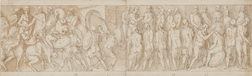 Restauración moderna (XL); un jefe alemán se rinde (XLI); una visita al campamento romano (inicio de XLII)