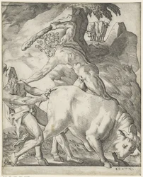 Hércules pelea con Caco Escenas con Hércules (título de la serie)