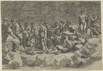Colección de dioses en el Olimpo