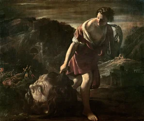 David Arrastrando la Cabeza de Goliat