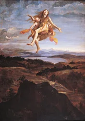 María Magdalena elevada al cielo por ángeles, por Giovanni Lanfranco (1582-1647)
