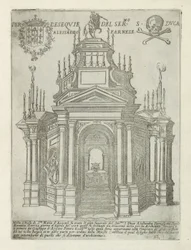 Monumento funerario de Alessandro Farnese en Santa Maria in Aracoeli en Roma Per l