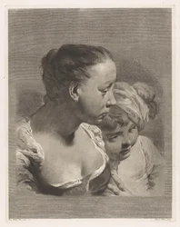 Bustos de niña y niño