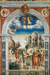 Murales de la Sala del Zodíaco, Palacio de Arco de Mantua (fresco)