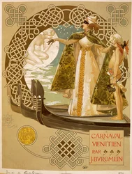 Carnaval veneciano, cartel de Giovanni Mataloni (1868-1944)