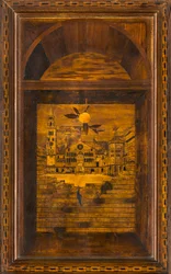 Coro Canónico de Lignaean, Incrustado por Giovanni Maria Platina 1484, Silla Superior, Piazza del Duomo de Cremona