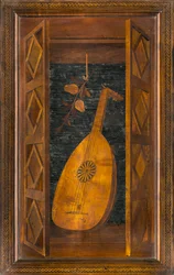 Coro canónico de madera, Incrustado por Giovanni Maria Platina 1484, Sitial superior