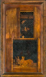 Coro canónico de madera, Incrustado por Giovanni Maria Platina 1484, Sitial superior