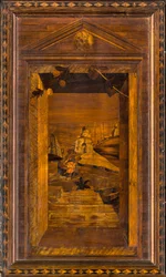Coro Canónico de Lignaean, Incrustado por Giovanni Maria Platina 1484, Silla Superior