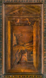 Coro Canónico de Lignaean, Incrustado por Giovanni Maria Platina 1484, Silla Superior