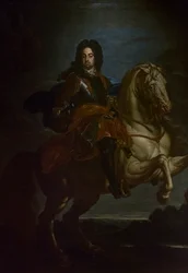 Retrato de Francesco Farnese a caballo, c.1705 (óleo sobre lienzo)
