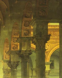 El boticario de un claustro, detalle