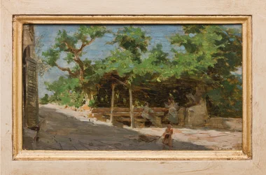 Pérgola (óleo sobre lienzo)
