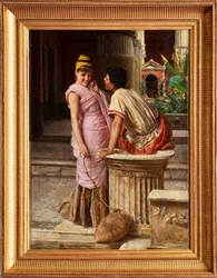 Escena de Pompeya (óleo sobre lienzo)
