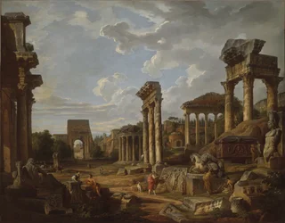 Un capricho del Foro Romano, 1741