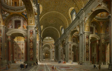 Interior de San Pedro, Roma