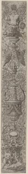 Panel de ornamento: dos niños con cascos