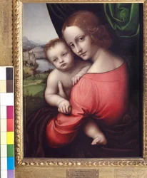 Virgen con el Niño (Nuestra Señora de la Manzana), c.1525 (óleo sobre tabla)