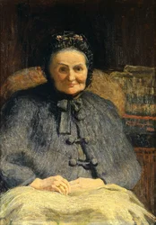 Retrato de la Sra. Casiraghi Oriani, por Giovanni Segantini