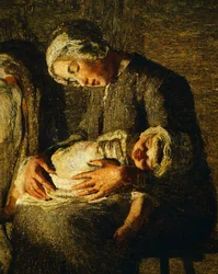 Las dos madres (detalle)