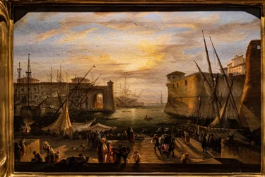 La Marina de Livorno y la Fortaleza de los Medici al fondo