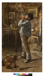 Yo también soy pintor o Aficionado o El estudio del pintor
