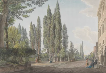 Villa Montalto Negroni, hacia 1780. Creadores: Giovanni Volpato, Louis Ducros.