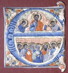 Cristo bendiciendo a los apóstoles, c.1260-1270