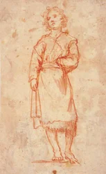 Niña de pie