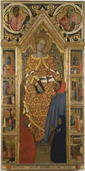 Santa Catalina con escenas de su vida