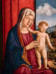 Virgen con el Niño, hacia 1500-1525 (técnica mixta sobre madera de álamo)