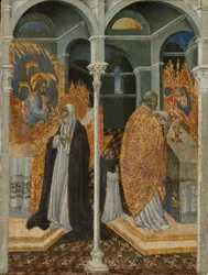 La comunión milagrosa de Santa Catalina de Siena