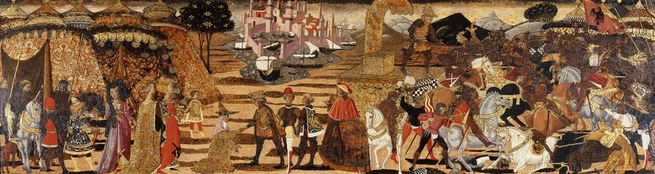 La batalla de Issos y la familia de Darío ante Alejandro - un frente de cassone