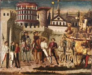 Escena de triunfo a la antigua