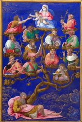 ""El árbol de Jesé"" Pintura de Gerolamo Genga (1476-1551) hacia 1535 Londres, Galería Nacional