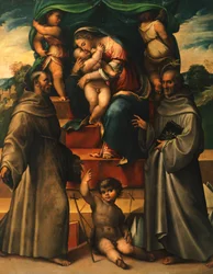 Virgen con el Niño y los Santos, de Girolamo Marchesi da Cotignola (1471-ca 1540)