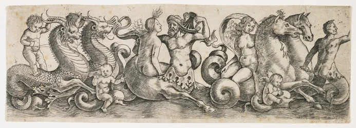 Friso con tritones y ninfas, c. 1517