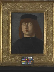 Retrato de un hombre (óleo sobre madera)