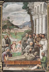 La muerte de San Antonio, Escuela del Santo