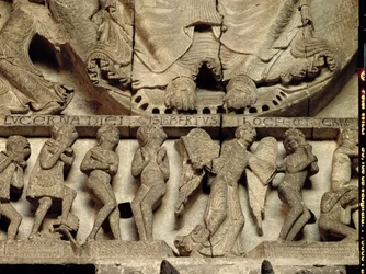 Tímpano del Portal Oeste (detalle)