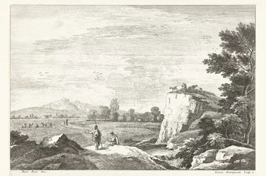 Paisaje con algunas figuras Paisajes italianos (título de la serie)