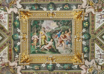 Sala de Latona: la diosa, Rocca dei Rossi, San Secondo, Parma, Italia
