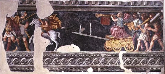 Fragmento de una escena de un triunfo